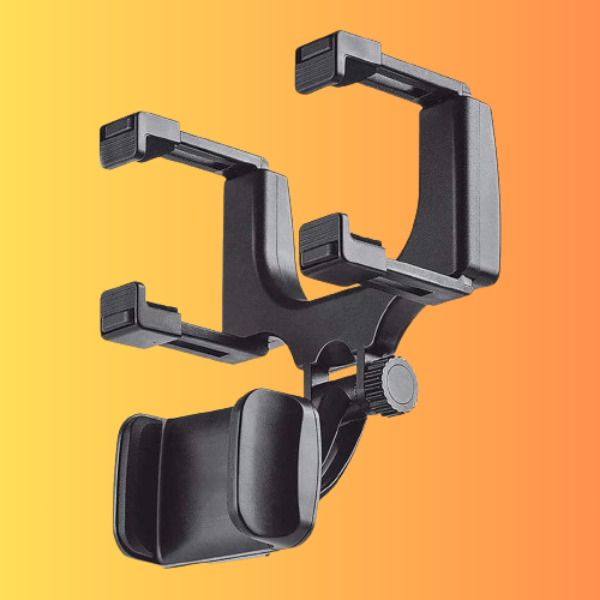 Suporte de Celular Para Retrovisor Rotativo Abs Seguro e Firme