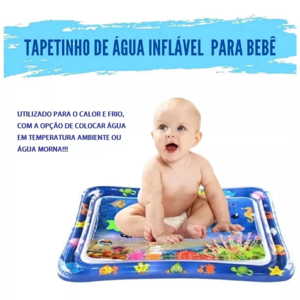 Tapete Água Inflável Atividades Almofada Infantil Bebê
