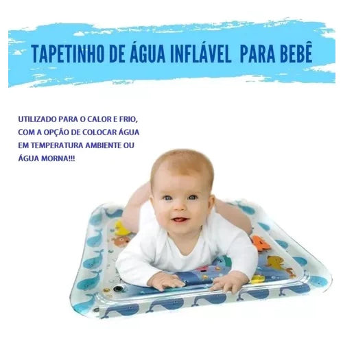 Tapete Água Inflável Atividades Almofada Infantil Bebê