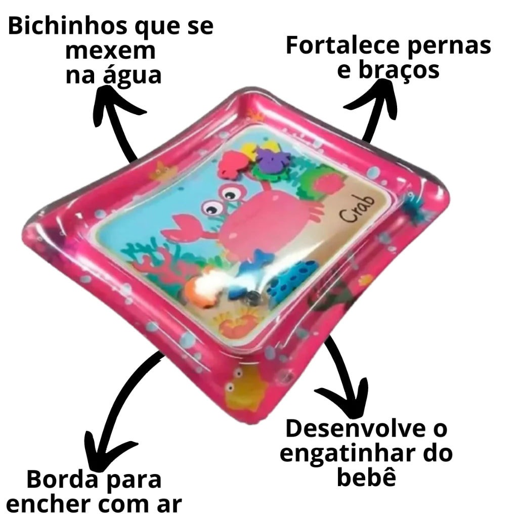 Tapete Água Inflável Atividades Almofada Infantil Bebê
