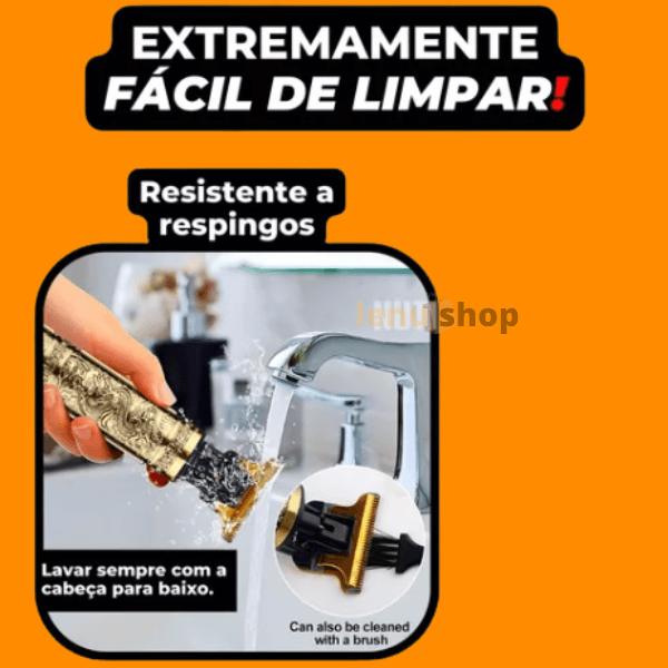 Maquina de Acabamento Barba Cabelo Recarregável Sem Fio