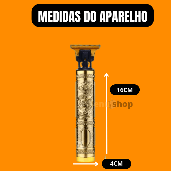 Maquina de Acabamento Barba Cabelo Recarregável Sem Fio
