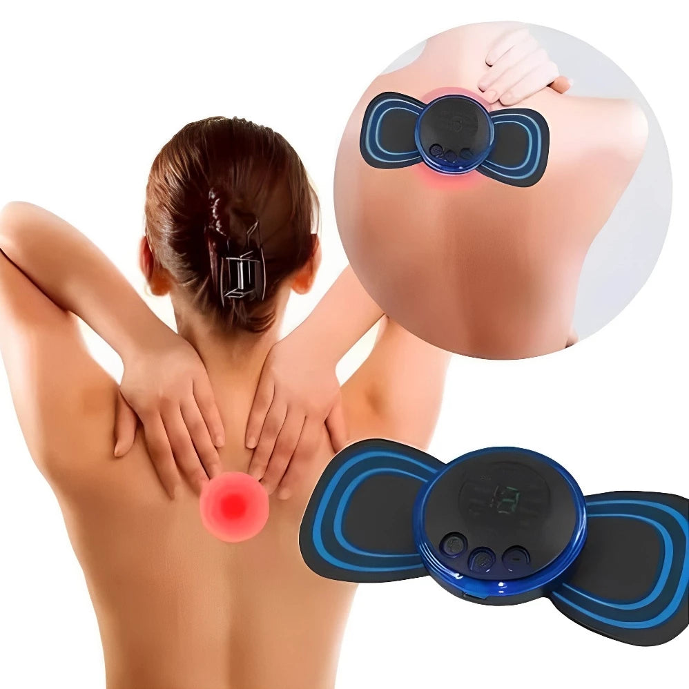 Promoção-Mini Massageador Elétrico Portátil Alivia Dores Corpo Pescoço