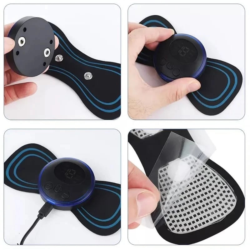 Mini Massageador de Cervical Elétrico Portátil Alivia Dores Corpo Pescoço