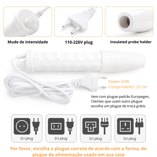Aparelho de Alta Frequência para Limpeza de Pele - Derma Lis