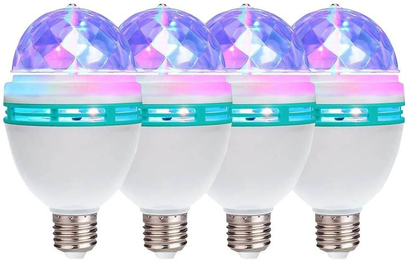 Lâmpada Led Colorida Rotativa Giratória Para Festas